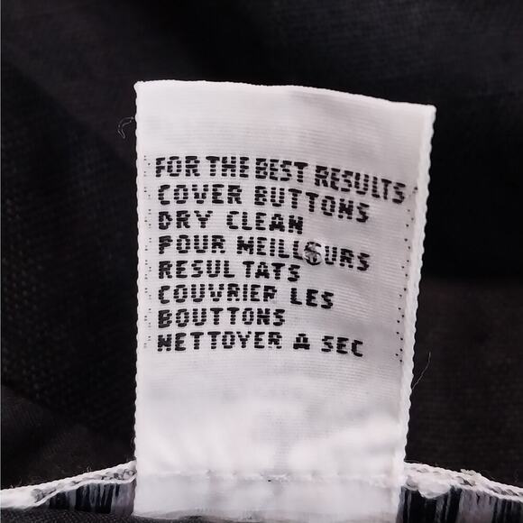 TALBOTS PETITES! PURE LINEN! GORGEOUS BLACK JACKET MOTHER/PEARL BUTTONS! SZ 10P - Picture 7 of 8